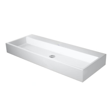 Duravit Vero Air - Double-lavabo 1200x470 mm, sans trop-plein, sans trou pour robinetterie, WonderGliss, blanc 23501200701