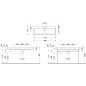 Duravit Vero Air - Meuble-lavabo 1200x470 mm, sans trop-plein, avec trou pour robinetterie, WonderGliss, blanc 23501200711 Duravit Vero Air - Meuble-lavabo 1200x470 mm, sans trop-plein, avec trou pour robinetterie, WonderGliss, blanc 23501200711