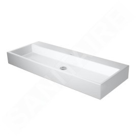 Duravit Vero Air - Meuble-lavabo double 1200x470 mm, sans trop-plein, sans trou pour robinetterie, blanc 2350120079
