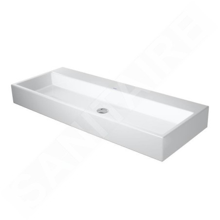 Duravit Vero Air - Meuble-lavabo double 1200x470 mm, sans trop-plein, sans trou pour robinetterie, blanc 2350120079