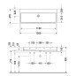 Duravit Vero Air - Meuble-lavabo double 1200x470 mm, sans trop-plein, sans trou pour robinetterie, blanc 2350120079 Duravit Vero Air - Meuble-lavabo double 1200x470 mm, sans trop-plein, sans trou pour robinetterie, blanc 2350120079