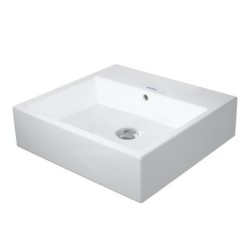 Duravit Vero Air - Meuble lavabo 500x470 mm, avec trop-plein, sans trou pour robinetterie, WonderGliss, blanc 23505000281
