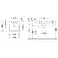 Duravit Vero Air - Meuble lavabo 500x470 mm, sans trop-plein, avec 1 trou pour robinetterie, WonderGliss, blanc 23505000711 Duravit Vero Air - Meuble lavabo 500x470 mm, sans trop-plein, avec 1 trou pour robinetterie, WonderGliss, blanc 23505000711