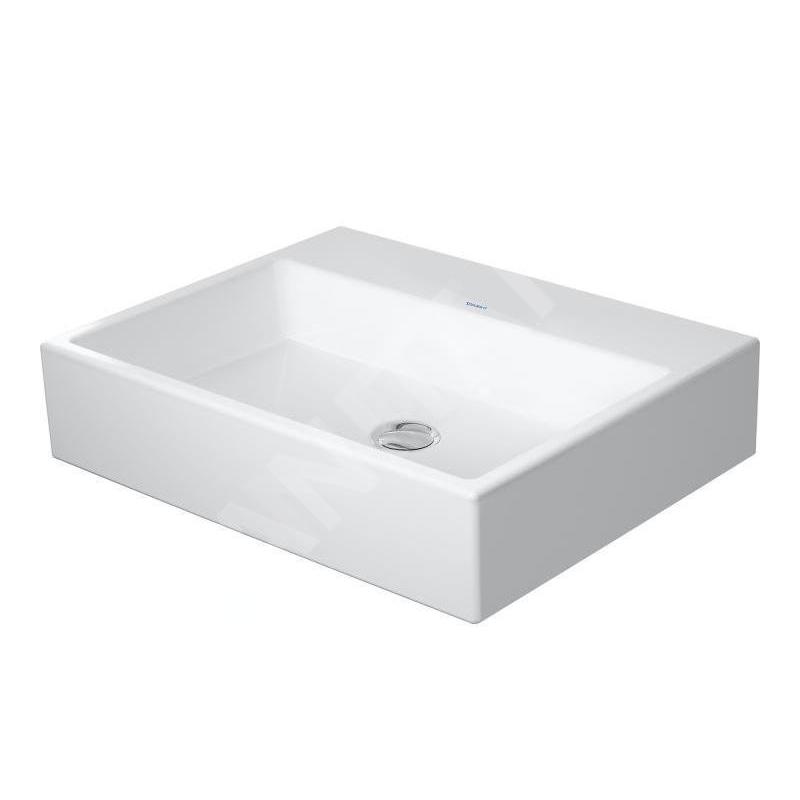 Duravit Vero Air - Lavabo 600x470 mm, sans trop-plein, sans trou de robinetterie, WonderGliss, blanc 23506000701 Duravit Vero Air - Lavabo 600x470 mm, sans trop-plein, sans trou de robinetterie, WonderGliss, blanc 23506000701