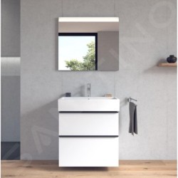 Duravit Vero Air - Lavabo 700x470 mm, avec trop-plein, avec 1 trou pour robinetterie, WonderGliss, blanc 23507000001