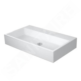 Duravit Vero Air - Lavabo 800x470 mm, sans trop-plein, sans trou de robinetterie, WonderGliss, blanc 23508000701
