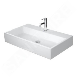 Duravit Vero Air - Meuble lavabo 800x470 mm, sans trop-plein, avec 1 trou pour robinetterie, WonderGliss, blanc 23508000711