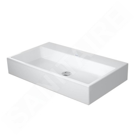 Duravit Vero Air - Meuble lavabo 800x470 mm, sans trop-plein, sans trou de robinetterie, blanc 2350800079