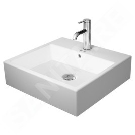 Duravit Vero Air - Vasque 500x470 mm, avec trop-plein, avec 1 trou pour robinetterie, blanc 2352500000
