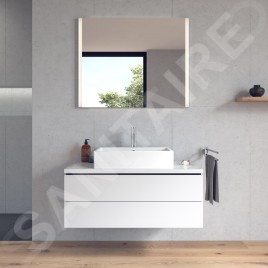 Duravit Vero Air - Vasque 600x470 mm, avec trop-plein, avec 1 trou pour robinetterie, WonderGliss, blanc 23526000001