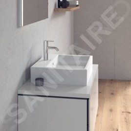 Duravit Vero Air - Vasque 600x470 mm, avec trop-plein, avec 1 trou pour robinetterie, WonderGliss, blanc 23526000001