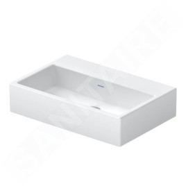 Duravit Vero Air - Lavabo 600x400 mm, sans trop-plein, sans trou de robinetterie, WonderGliss, blanc 23686000701