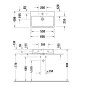 Duravit Vero Air - Meuble lavabo 600x400 mm, sans trop-plein, avec 1 trou pour robinetterie, WonderGliss, blanc 23686000711 Duravit Vero Air - Meuble lavabo 600x400 mm, sans trop-plein, avec 1 trou pour robinetterie, WonderGliss, blanc 23686000711