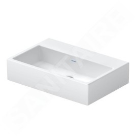Duravit Vero Air - Meuble lavabo 600x400 mm, sans trop-plein, sans trou de robinetterie,  WonderGliss, blanc 23686000791