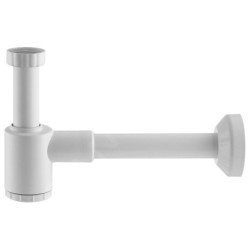Bruckner Accessoires - Siphon de lavabo Crono 1 1/4, bonde 32 mm, blanc 151.108.0