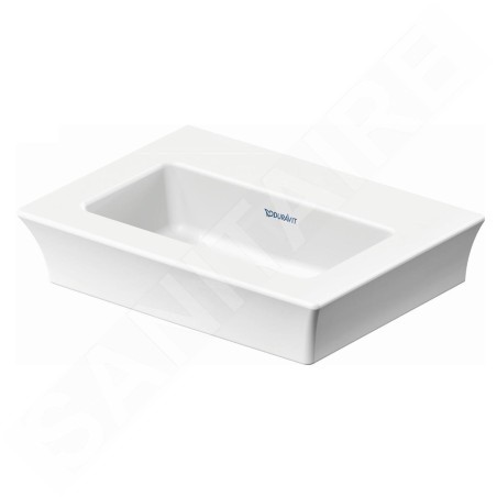 Duravit White Tulip - Lavabo 450x330 mm, sans trou pour robinetterie, avec WonderGliss, blanc 07374500701