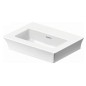 Duravit White Tulip - Lavabo 450x330 mm, sans trou pour robinetterie, avec WonderGliss, blanc 07374500701