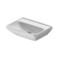 Duravit D-Neo - Lavabo 450x340 mm, sans trou pour robinetterie, blanc 0738450070