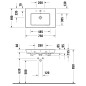 Duravit White Tulip - Lavabo 750x490 mm, 1 trou pour robinetterie, WonderGliss, blanc 23637500001 Duravit White Tulip - Lavabo 750x490 mm, 1 trou pour robinetterie, WonderGliss, blanc 23637500001