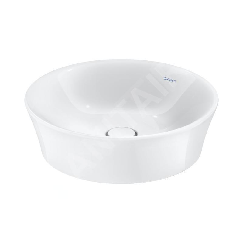 Duravit White Tulip - Lavabo de meuble, diamètre 500 mm, sans trou pour robinetterie, blanc 2365500070 Duravit White Tulip - Lavabo de meuble, diamètre 500 mm, sans trou pour robinetterie, blanc 2365500070
