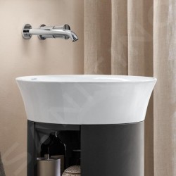 Duravit White Tulip - Lavabo de meuble, diamètre 500 mm, sans trou pour robinetterie, blanc 2365500070