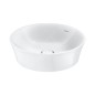Duravit White Tulip - Lavabo de meuble, diamètre 500 mm, sans trou pour robinetterie, avec WonderGliss, blanc 23655000701 Duravit White Tulip - Lavabo de meuble, diamètre 500 mm, sans trou pour robinetterie, avec WonderGliss, blanc 23655000701