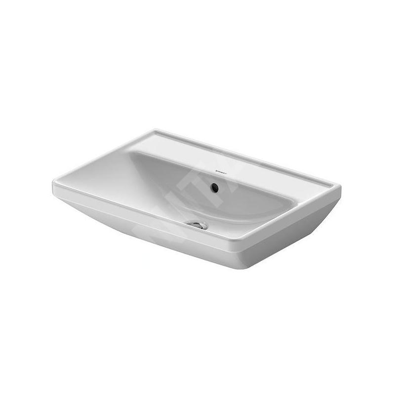 Duravit D-Neo - Lavabo 600x440 mm, sans trou pour robinetterie, blanc 2366600060 Duravit D-Neo - Lavabo 600x440 mm, sans trou pour robinetterie, blanc 2366600060