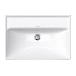 Duravit D-Neo - Lavabo 650x440 mm, sans trou pour robinetterie, blanc 2366650060