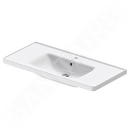 Duravit D-Neo - Lavabo 1000x480 mm, 1 trou pour robinetterie, blanc 2367100000