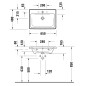 Duravit D-Neo - Lavabo 650x480 mm, sans trou pour robinetterie, blanc 2367650060 Duravit D-Neo - Lavabo 650x480 mm, sans trou pour robinetterie, blanc 2367650060