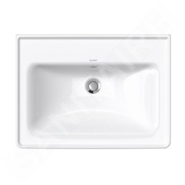 Duravit D-Neo - Lavabo 650x480 mm, sans trou pour robinetterie, blanc 2367650060