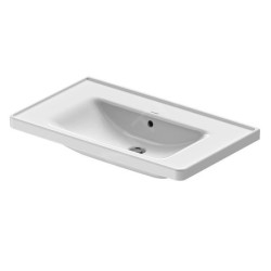 Duravit D-Neo - Lavabo 800x480 mm, sans trou pour robinetterie, blanc 2367800060