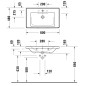 Duravit D-Neo - Lavabo 800x480 mm, sans trou pour robinetterie, blanc 2367800060 Duravit D-Neo - Lavabo 800x480 mm, sans trou pour robinetterie, blanc 2367800060