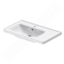Duravit D-Neo - Lavabo de meuble 800x480 mm, 1 trou pour robinetterie à gauche, blanc 2369800000