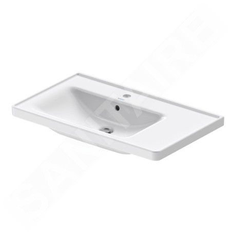 Duravit D-Neo - Lavabo de meuble 800x480 mm, 1 trou pour robinetterie à gauche, blanc 2369800000
