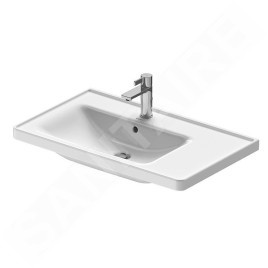 Duravit D-Neo - Lavabo de meuble 800x480 mm, 1 trou pour robinetterie à gauche, blanc 2369800000