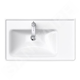 Duravit D-Neo - Lavabo de meuble 800x480 mm, 1 trou pour robinetterie à gauche, blanc 2369800000