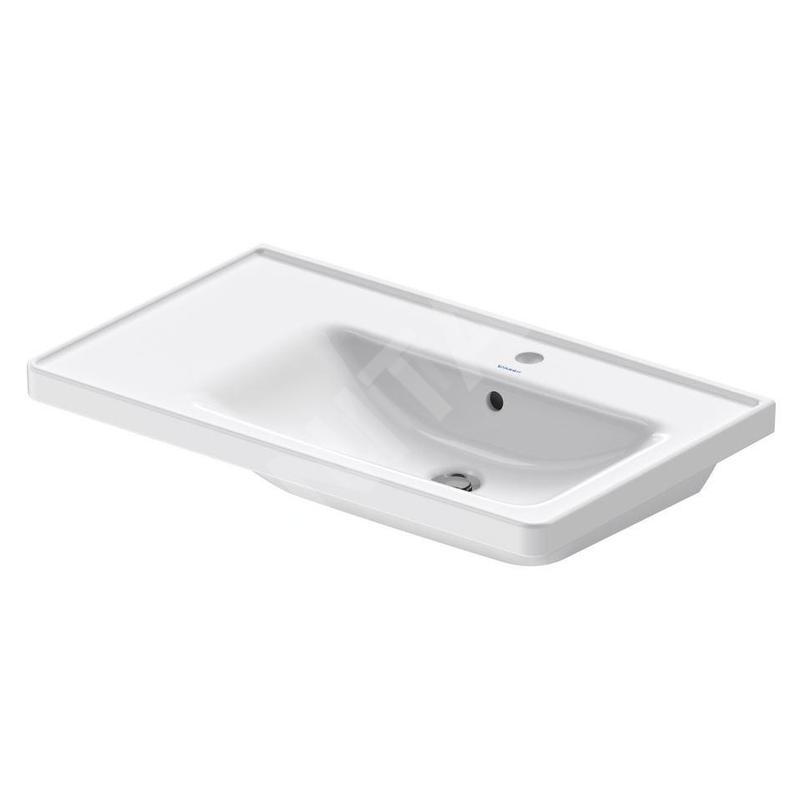 Duravit D-Neo - Lavabo de meuble 800x480 mm, 1 trou pour robinetterie à droite, blanc 2370800000 Duravit D-Neo - Lavabo de meuble 800x480 mm, 1 trou pour robinetterie à droite, blanc 2370800000
