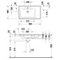 Duravit D-Neo - Lavabo de meuble 800x480 mm, 1 trou pour robinetterie à droite, blanc 2370800000 Duravit D-Neo - Lavabo de meuble 800x480 mm, 1 trou pour robinetterie à droite, blanc 2370800000