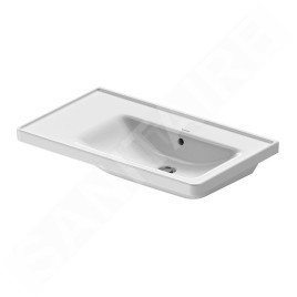 Duravit D-Neo - Lavabo pour meuble 800x480 mm, sans trou pour robinetterie, blanc 2370800060