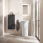 Duravit White Tulip - Lavabo autoportant 500x500x900 mm, sans trou pour robinetterie, avec WonderGliss, blanc 27035000701 Duravit White Tulip - Lavabo autoportant 500x500x900 mm, sans trou pour robinetterie, avec WonderGliss, blanc 27035000701