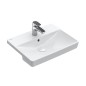 Villeroy & Boch Avento - Lavabo semi-encastrable 550x440 mm, avec trop-plein, trou pour robinet, CeramicPlus, Stone White Villeroy & Boch Avento - Lavabo semi-encastrable 550x440 mm, avec trop-plein, trou pour robinet, CeramicPlus, Stone White