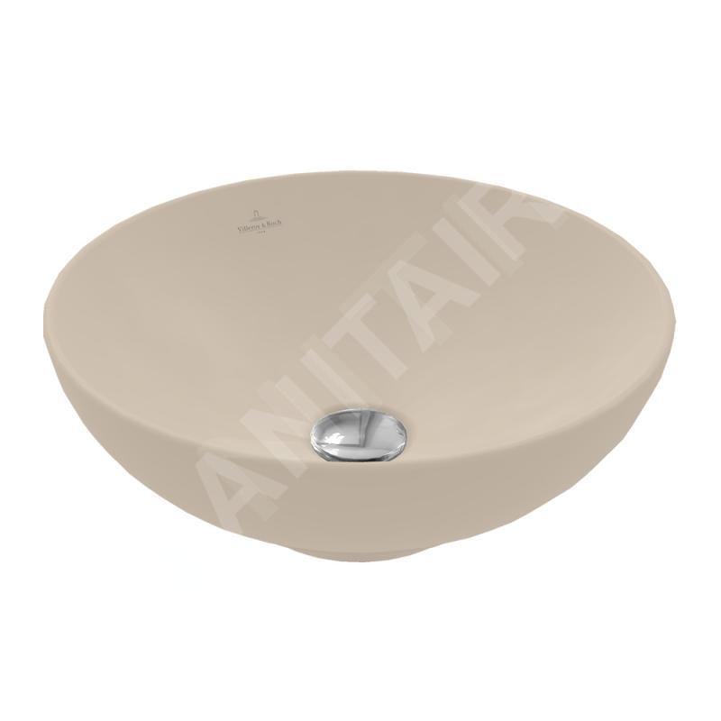 Villeroy & Boch Loop&Friends - Vasque, diamètre 380 mm, sans trop-plein, CeramicPlus, amande 4A4501AM Villeroy & Boch Loop&Friends - Vasque, diamètre 380 mm, sans trop-plein, CeramicPlus, amande 4A4501AM