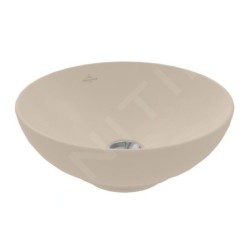 Villeroy & Boch Loop&Friends - Vasque, diamètre 380 mm, sans trop-plein, CeramicPlus, amande 4A4501AM