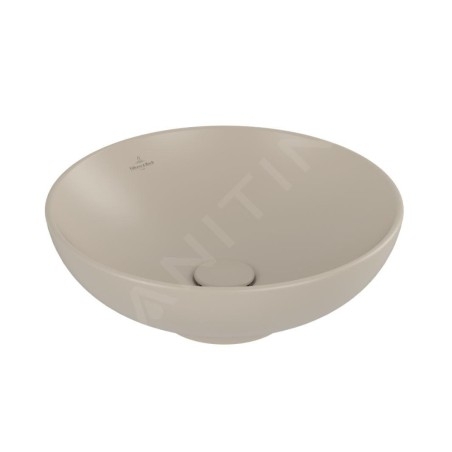 Villeroy & Boch Loop&Friends - Vasque, diamètre 420 mm, avec trop-plein CeramicPlus, amande 4A4600AM