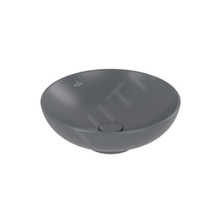Villeroy & Boch Loop&Friends - Vasque, diamètre 420 mm, avec trop-plein CeramicPlus, graphite 4A4600i4