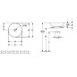 Villeroy & Boch Loop&Friends - Vasque, diamètre 420 mm, avec trop-plein CeramicPlus, Stone White 4A4600RW Villeroy & Boch Loop&Friends - Vasque, diamètre 420 mm, avec trop-plein CeramicPlus, Stone White 4A4600RW