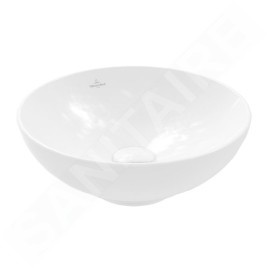 Villeroy & Boch Loop&Friends - Vasque, diamètre 420 mm, avec trop-plein CeramicPlus, Stone White 4A4600RW