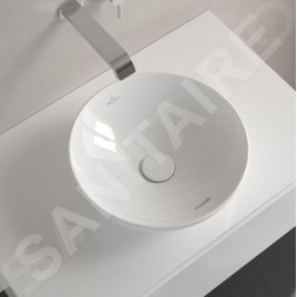 Villeroy & Boch Loop&Friends - Vasque, diamètre 420 mm, avec trop-plein CeramicPlus, Stone White 4A4600RW