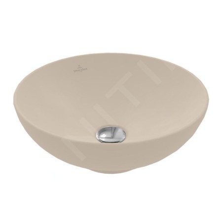 Villeroy & Boch Loop&Friends - Vasque, diamètre 420 mm, sans trop-plein, CeramicPlus, amande 4A4601AM
